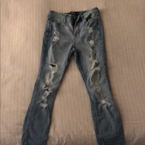 Curvy high rise super skinny jeans